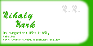 mihaly mark business card